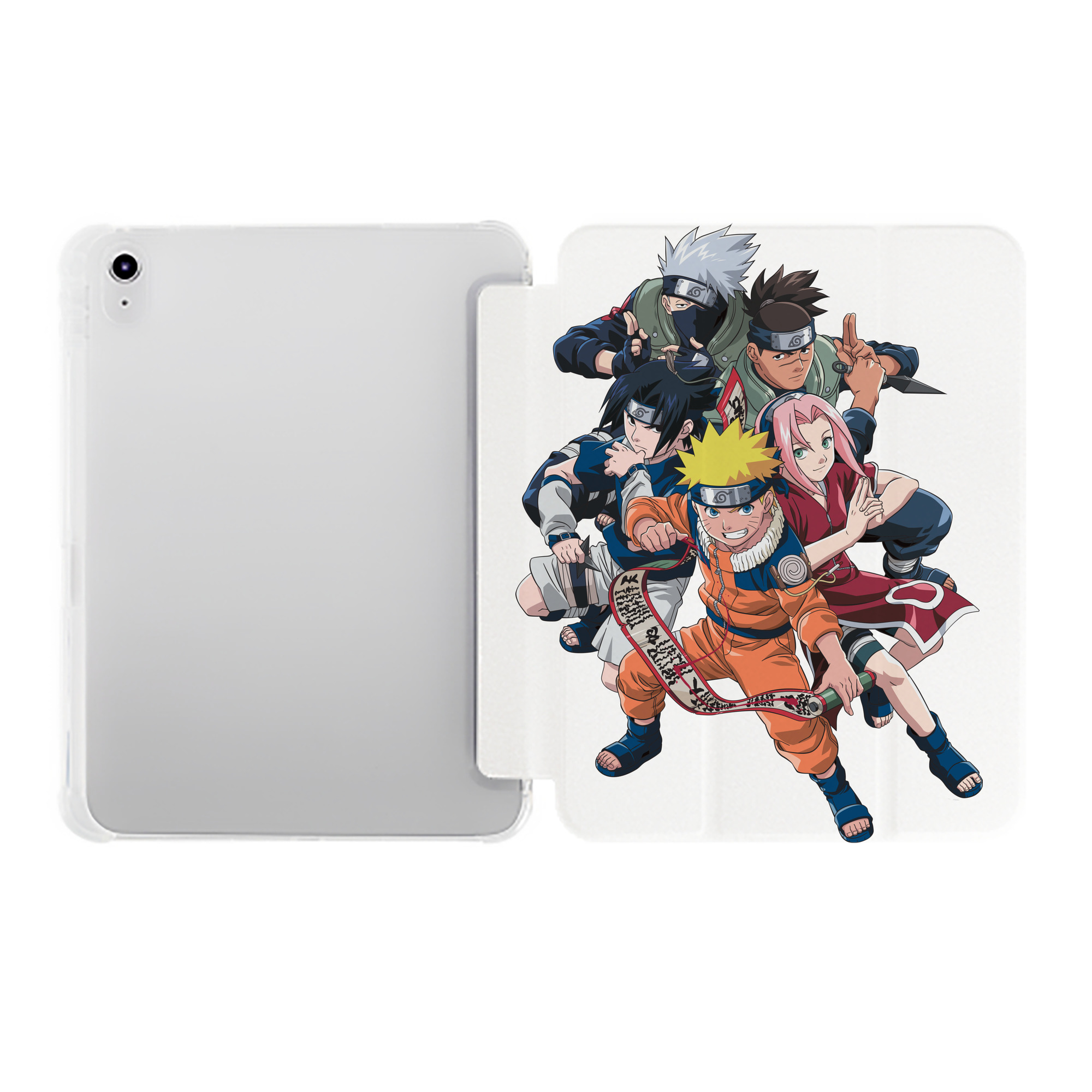 （画像用） NARUTO -ナルト- うずまき ナルト Uzumaki Naruto IPad ケース ペン収納付き 三つ折りスタンド PUレザー×シリコン 対応機種9.5/10.5/10.9インチ